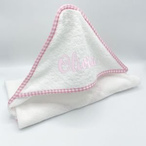 Baby Hooded Towel - Plain White