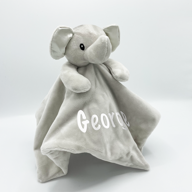 Baby Novelty Elephant Comforter - Grey