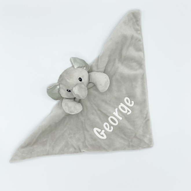 Baby Novelty Elephant Comforter - Grey