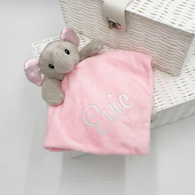 Personalised Elephant Gift Set - Pink