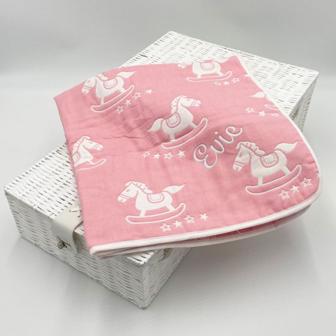 Pink rocking-horse-blanket